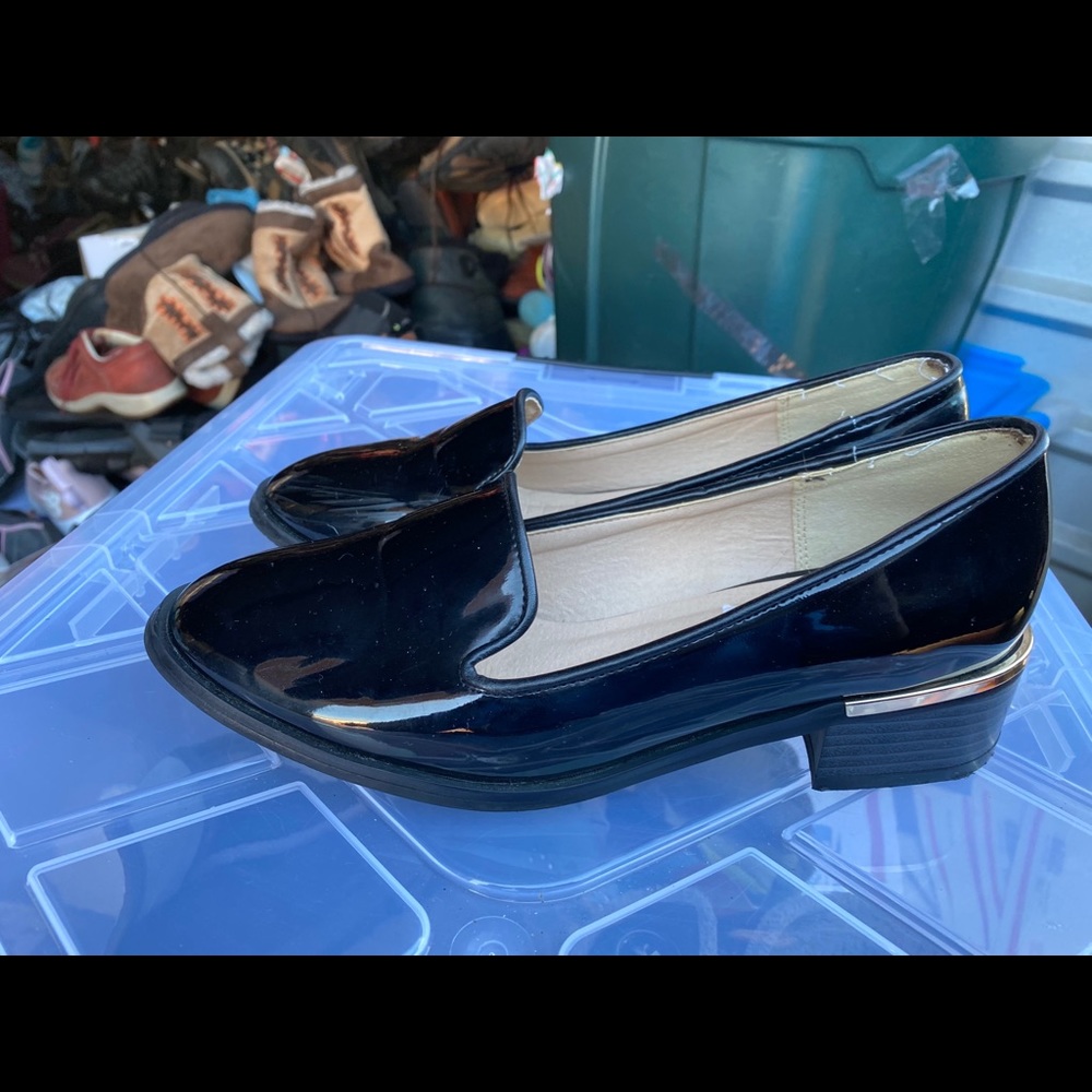 Rosa Rosa Black Shinnies Slip On Wedge Shoes S 9.5 - Picture 4 of 11
